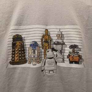 Robot Lineup Graphic Tee - Star Wars Doctor Who Disney